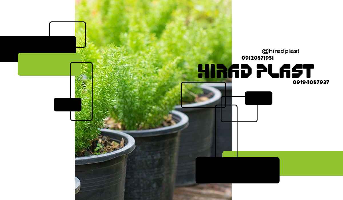 گلدان پلاستیکی سطلی