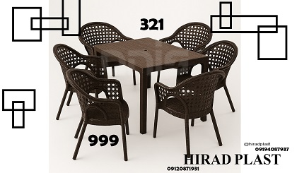 میز و صندلی پلاستیکی کافی شاپ