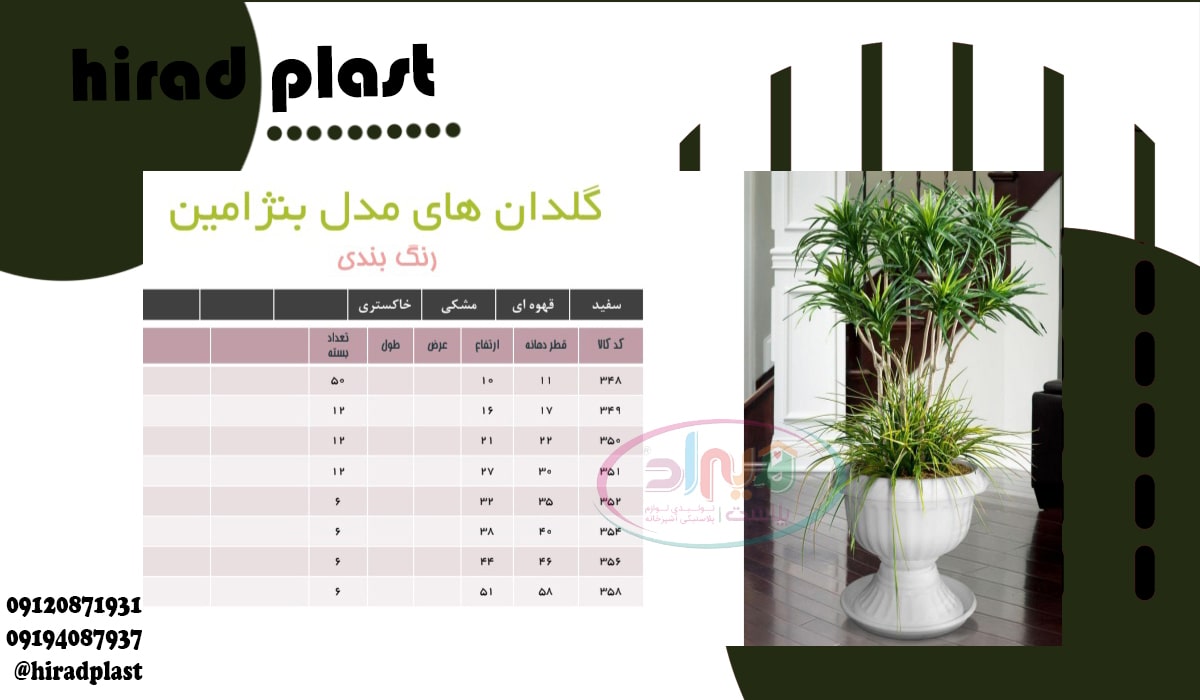 گلدان پلاستیکی کوچک جامی