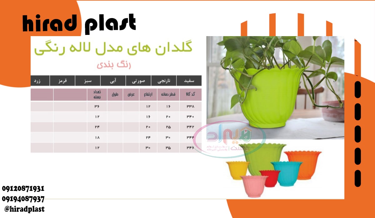 گلدان پلاستیکی کوچک ریلی