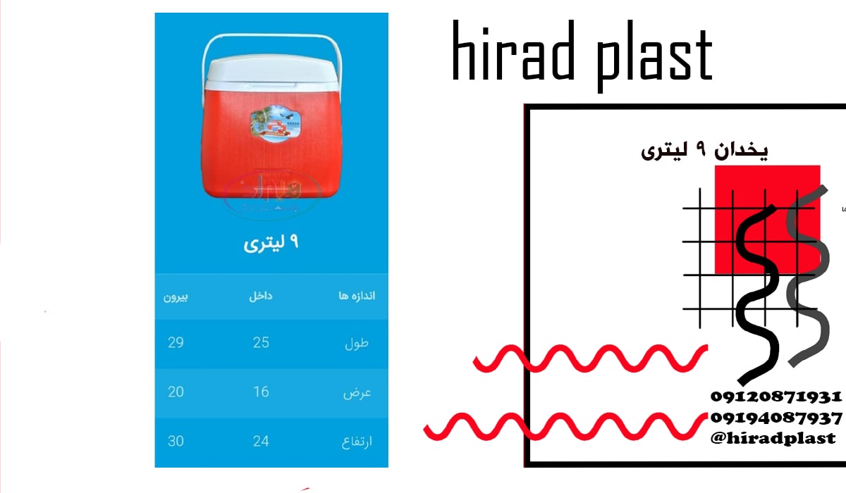 یخدان پلاستیکی بزرگ دارویی