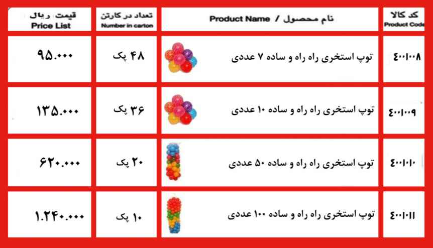 قیمت توپ پلاستیکی استخری