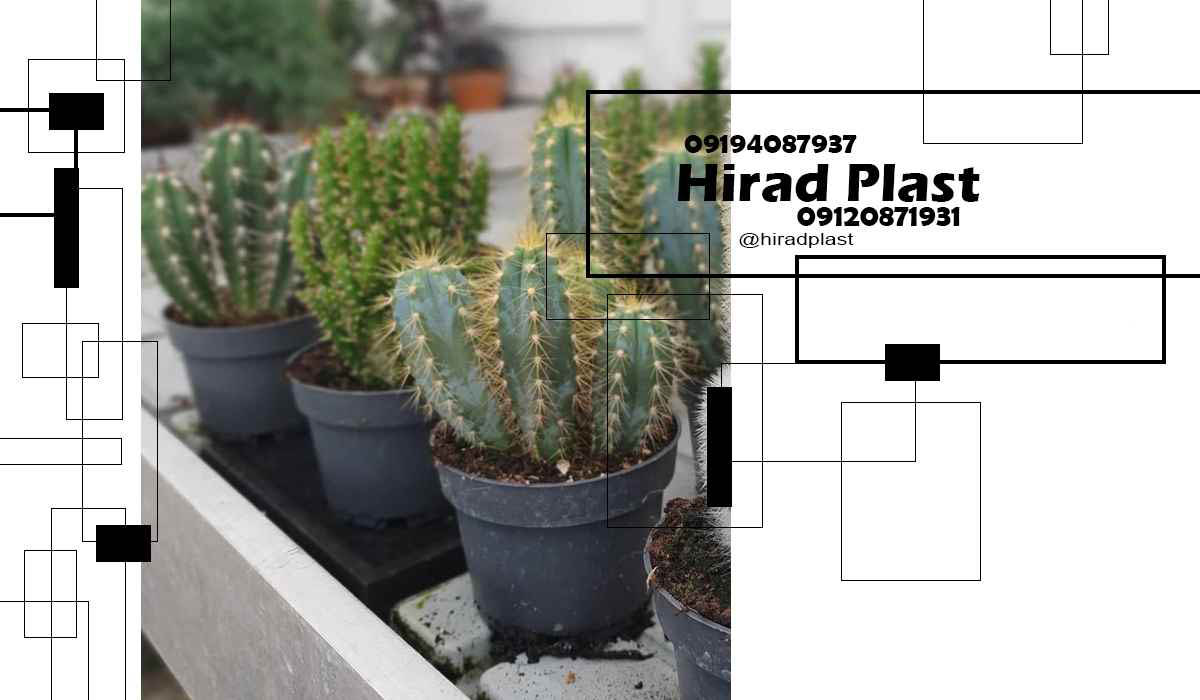 گلدان پلاستیکی باغی