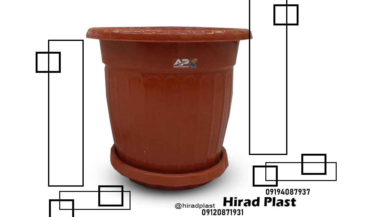 گلدان پلاستیکی گرد